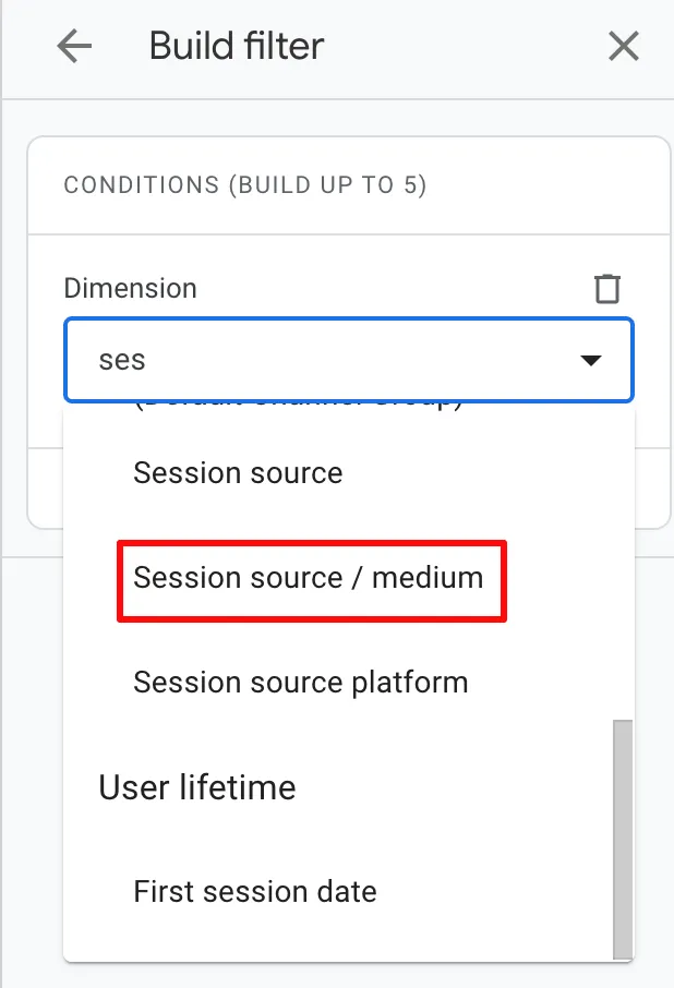 GA4 Session Source Medium