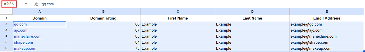 Make.com Get Range Values