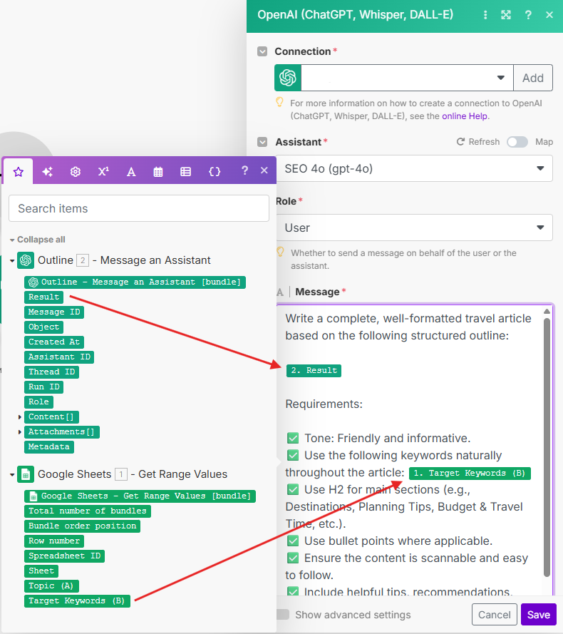 Make.com OpenAI Content Generator