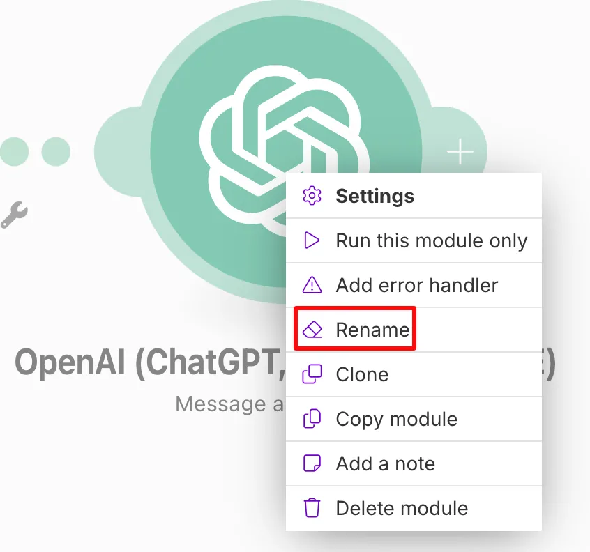 Make.com Rename Module