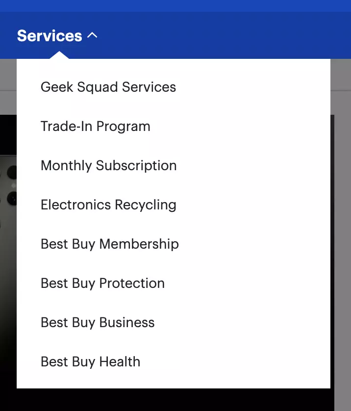 dropdown