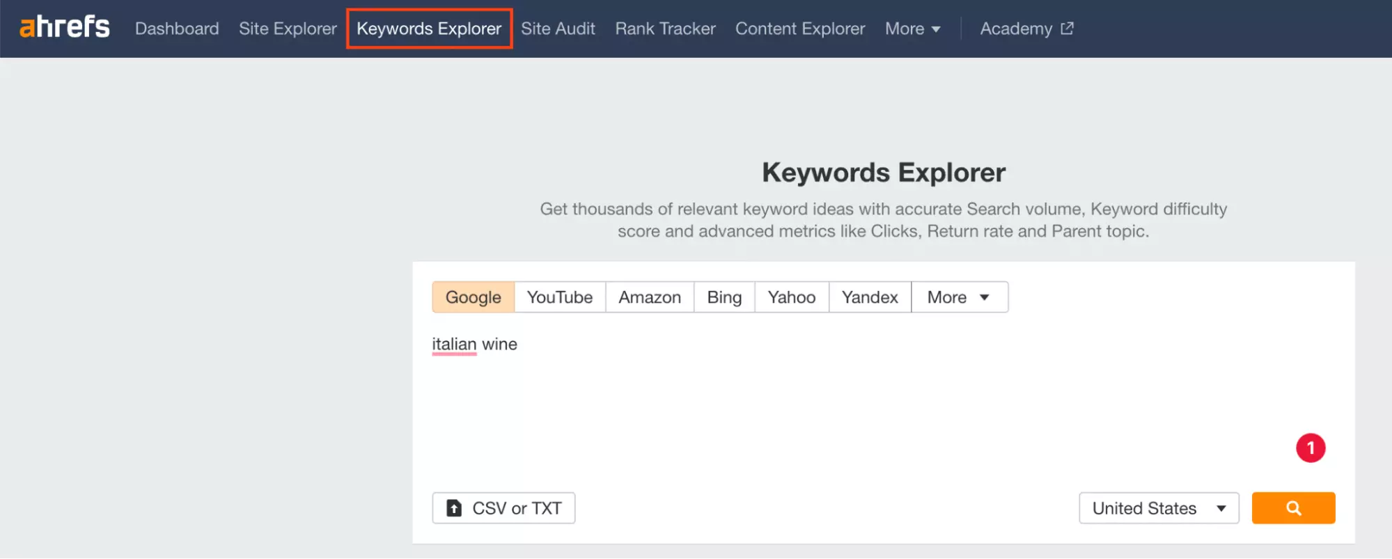 keyword explorer