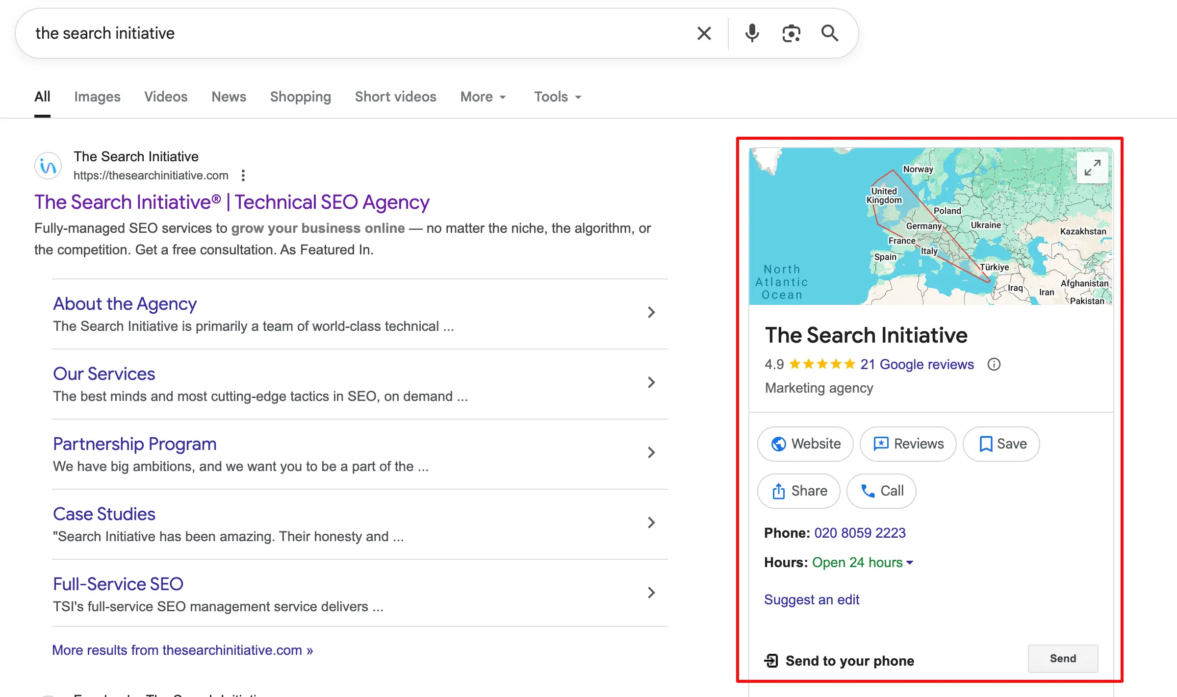 Google Business Profile Example