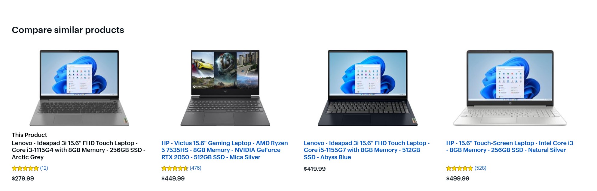 Related Products Section