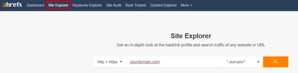 ahref site explorer