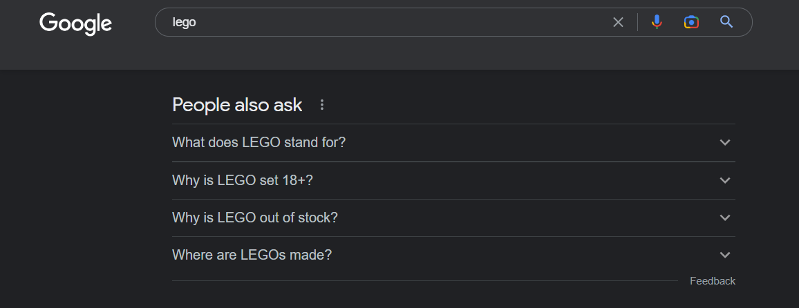 google search lego